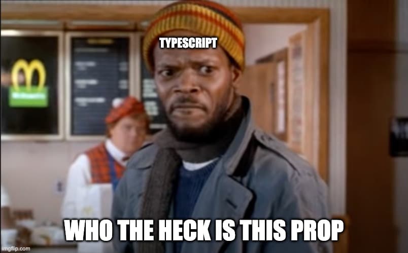 Classic but censored scene with Samuel L. Jackson playing as an angry TypeScript server